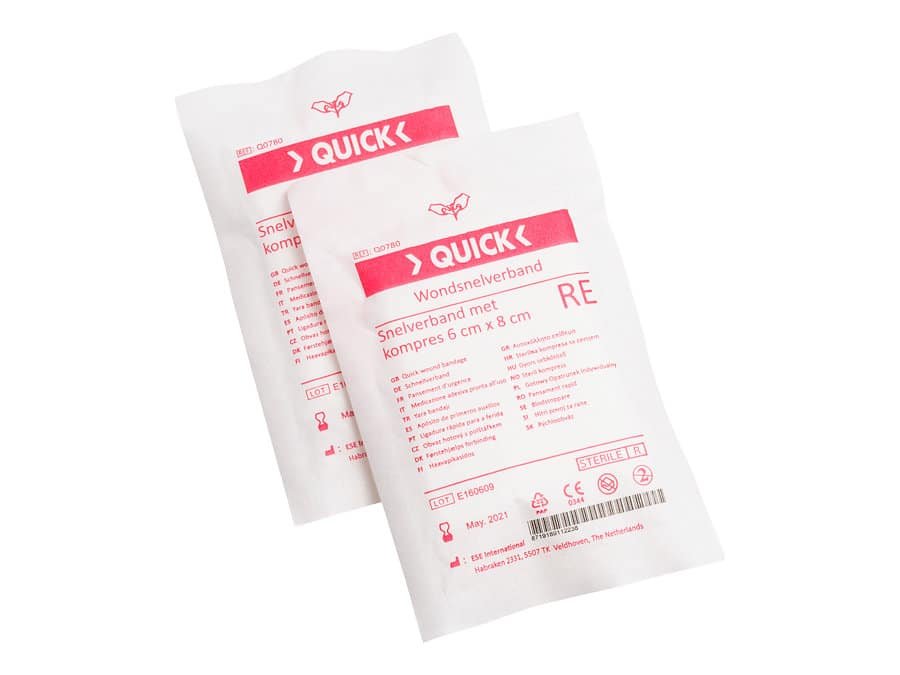 Wondsnelverband plat