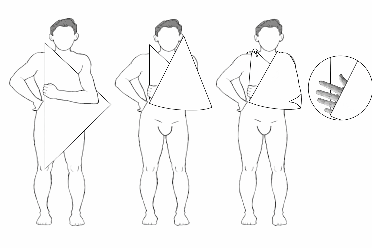 Mitella (driekante doek) - Afbeelding 3