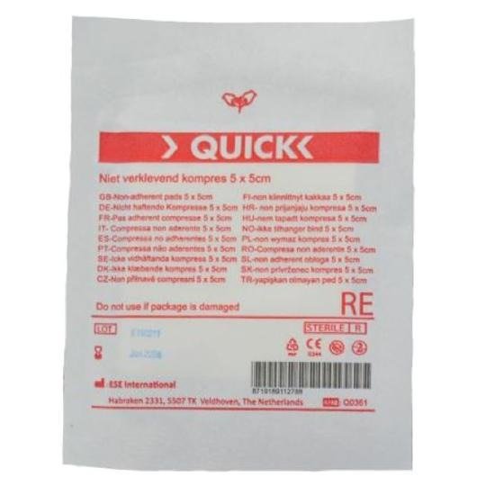 Niet-verklevend wondkompres